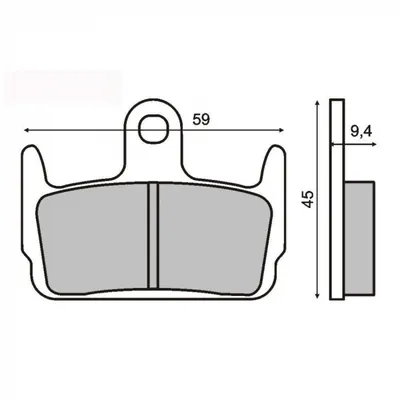 Placute frana Kymco Sniper 50 94- 96 Heroism 150 95- 97