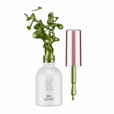 Ojă semi Saute Nails Cat Eye Effect - E04 8ml