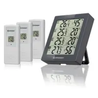 Statie meteo Bresser Temeo Hygro Quadro 7000020QT5000, termometru, higrometru, 3 senzori