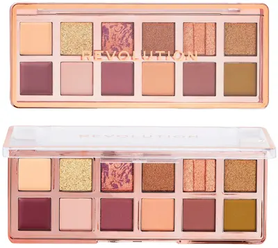 Makeup Revolution Paletă de farduri de pleoape The Eternal Icon Green, 12 culori