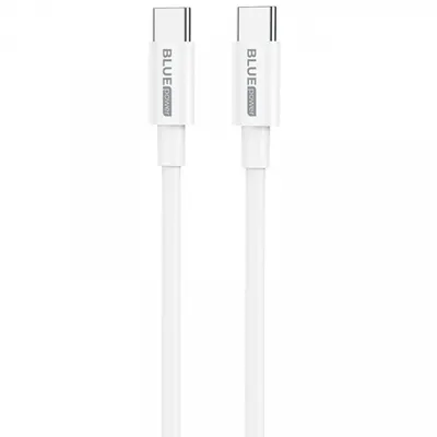 Cablu Date si Incarcare USB-C - USB-C BLUE Power BBX44, 100W, 1m, Alb