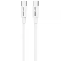 Cablu Date si Incarcare USB-C - USB-C BLUE Power BBX44, 100W, 1m, Alb
