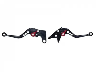 Set 2 manete frana si ambreiaj reglabile Yamaha R1 R6 FZ1, culoare negru