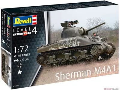 Model asamblabil Revell - Tanc Sherman M4A1