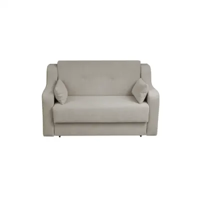Canapea GINA II extensibila, 2 locuri, cu arcuri si lada depozitare, bej, 155x100x95 cm