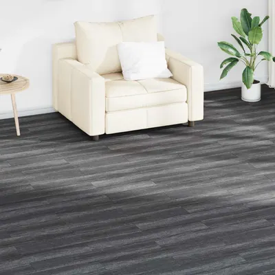 vidaXL Plăci de Pardoseală Negru și Alb 5,02 m² 36 buc. PVC