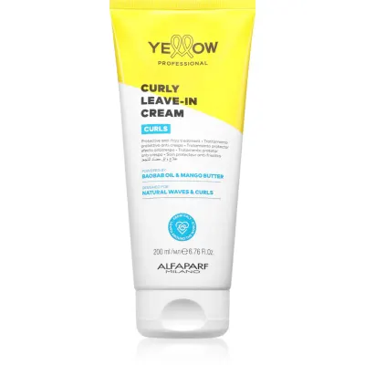 Yellow Professional Curls Curly Leave-in Cream crema leave-in pentru par ondulat si cret 200 ml