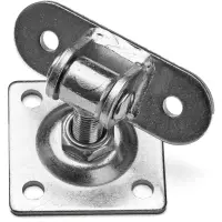 Balama reglabila cu placa 80x80 mm, filet de 16 mm, reglabila, lungime tija 45 – 65 mm, otel galvanizat
