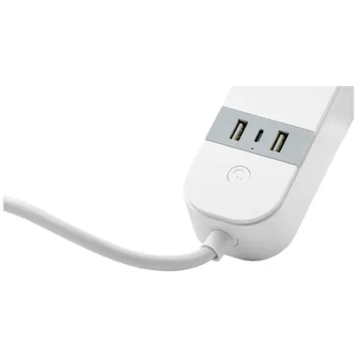 Prelungitor cu mai multe prize, inteligent (Smart) 4xFRENCH, 2USBA, 1USBC, 240V, 16A, 3x1,5mm2, 1,5m