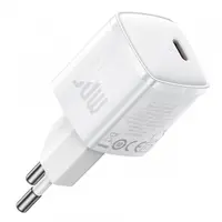Incarcator Retea Baseus Cube Pro, 30W, 3A, 1 x USB-C, Alb CCXF000302