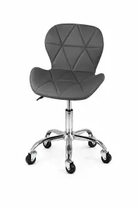 Scaun Ergonomic Manichiura / Cosmetica Diamond Grey – Inaltime Reglabila