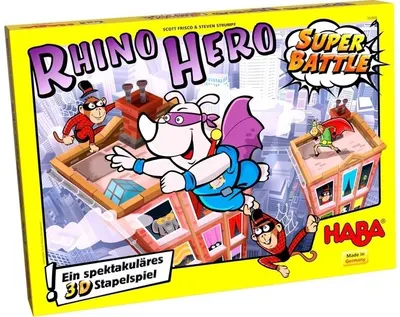 Joc pentru copii Haba - Rhino Hero Super Battle