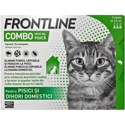 Antiparazitar extern pisici Frontline Combo, 1 pipeta