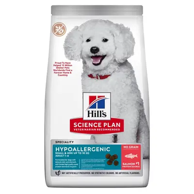 Hrana uscata caini, Hill's Science Plan Canine Hypoallergenic Small & Mini Adult No Grain, 6 kg