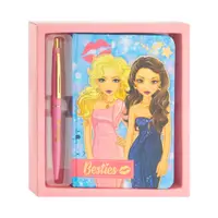 Set jurnal cu pix, Besties, 15 x 10.5 cm, culoarea roz