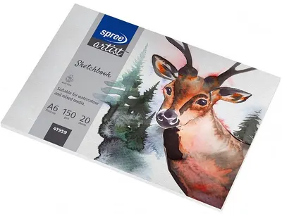 Caiet de schițe Spree Artist - A6, 20 foi, 150 g/m2