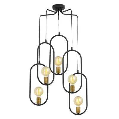 Corp de iluminat fabricat in Polonia model PONTI Lustra 5x60W E27