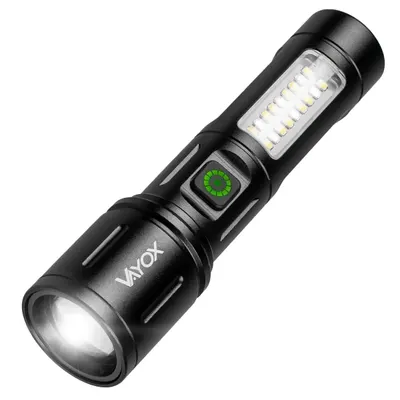 Lanterna reîncărcabilă Vayox VA0181, 260lm, ZOOM, lumină laterală