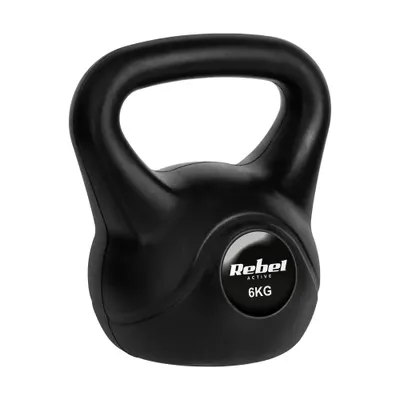 Kettlebell Rebel Active RBA-2313, 6 kg (Negru)