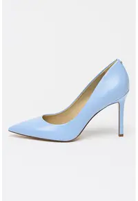 Pantofi de piele cu varf ascutit Hazel - Albastru azur
