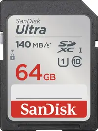 Card de memorie SanDisk - Ultra, 64GB, SDXC, UHS-I, Clasa 10, U1