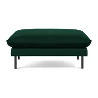 Taburet verde închis cu tapițerie din catifea Vienna – Cosmopolitan Design
