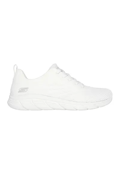 Pantofi sport cu aspect tricotat BOBS Graceful - Alb