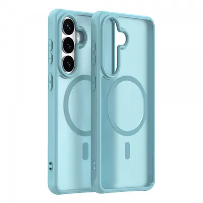 Husa MagSafe pentru Samsung Galaxy S26 Plus S947, Techsuit, HaloFrost II, Verde Deschis