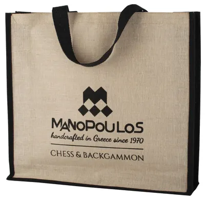 Manopoulos Torbă pentru șah și table - Canvas Carrying Bag, 48 x 30 cm