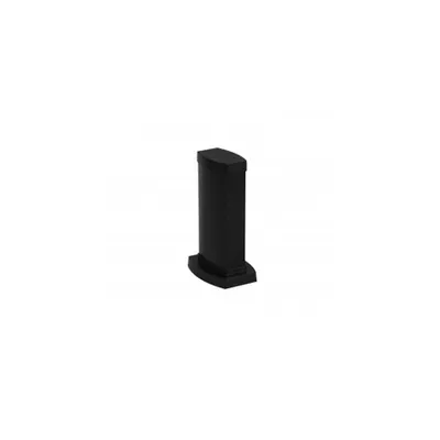 Snap-on mini-column - 2 compartimente - inaltime 0.30 m - aluminiu body - PVC capacs - negru finish