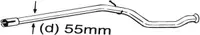 Teava esapament Mijloc potrivit PEUGEOT 206 2.0D 12.99-09.09
