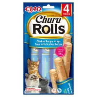 Churu Rolls Recompense pentru Pisici cu Pui Ton si Scoici