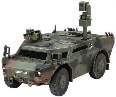 Model asamblat Revell Militar: Tancuri - Tanc de recunoaștere Fennek