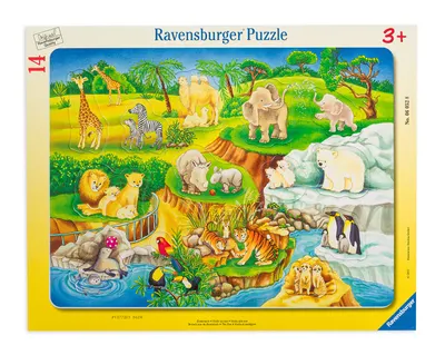 Puzzle Ravensburger de 14 piese - Vizita la zoo