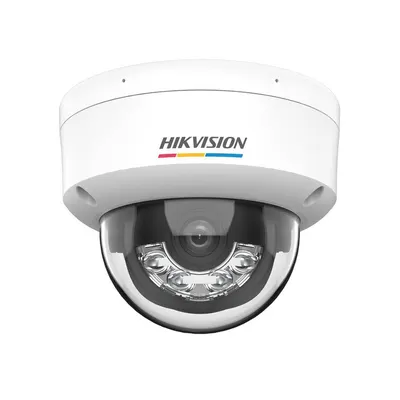 Camera supraveghere IP dome cu iluminare duala Hikvision ColorVu DS-2CD1147G3H-LIU, 4 MP, 2.8 mm, microfon, IR + lumina alba 30 m, PoE
