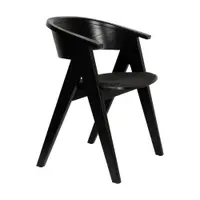 Scaun de living negru cu cotiere tapițat NDSM – Zuiver