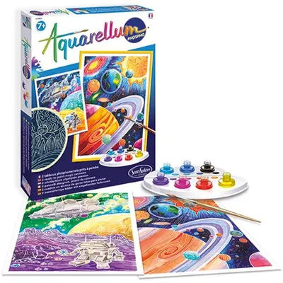 Set de colorat cu acuarele Sentosphere Aquarellum Phospho - Cosmos