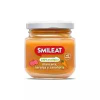 Piure Bio din mere, portocale si morcov +6 luni, 130 g – Smileat