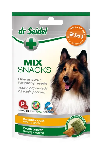 MIX Recompense Blana frumoasa & Respiratie proaspata pentru caini, Dr. Seidel, 90g