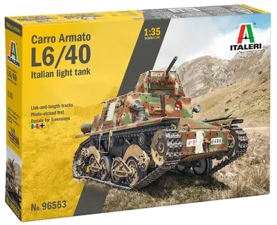 Model asamblabil Italeri Militar: Tancuri - Tanc ușor italian Carro Armato L6/40