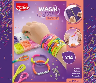 Set creativ Maped Creativ - ImaginStyle, creeaza bratari