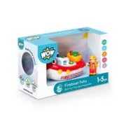 Jucarie de baie Barca de pompieri, Fireboat Felix, WOW Toys