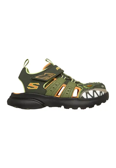 Sandale Razor Splash Raptor Quest cu LED-uri - Portocaliu deschis/Kaki inchis