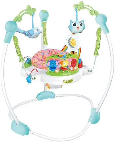 Bungee pentru bebeluși Azaria - Baby Jumper, cu lumini și sunet, albastru