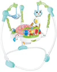 Bungee pentru bebeluși Azaria - Baby Jumper, cu lumini și sunet, albastru