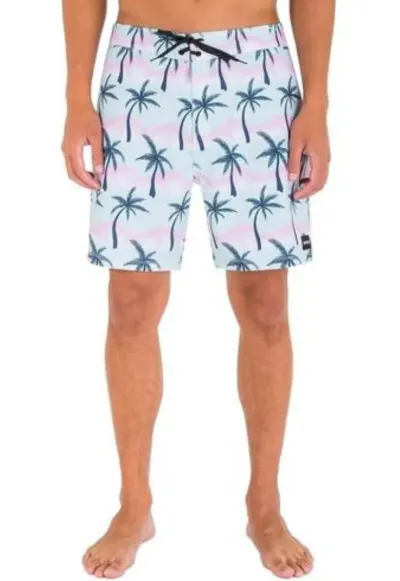 Pantaloni scurti inot barbati - Poliester - Albastru