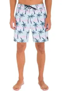 Pantaloni scurti inot barbati - Poliester - Albastru -