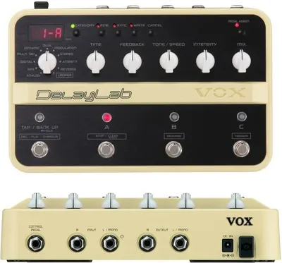 Pedală pentru efecte sonore VOX - DelayLab, 30 delays, looper