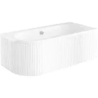 Cada baie 170x75 cm, orientare dreapta, masca frontala cu riflaje inclusa, alba, Besco Avita