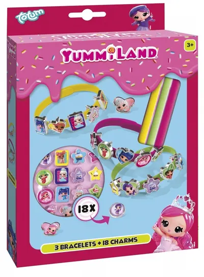 Set creativ Totum - Yummiland, Confecționează singur brățări, 3 bucăți